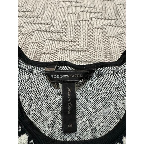 BCBGMaxazria black and white bodycon dress size XS - Picture 3 of 7